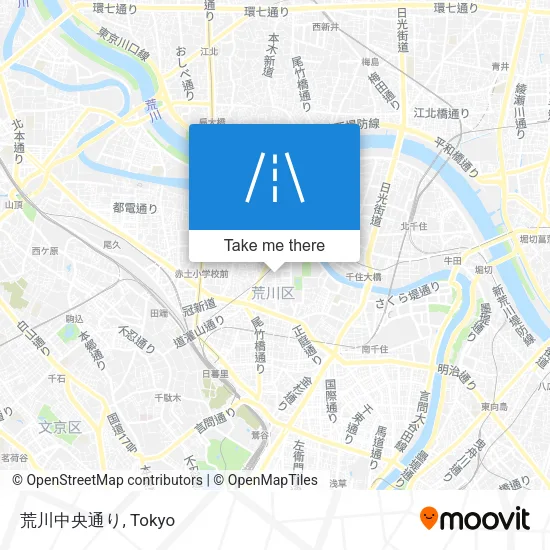 荒川中央通り map
