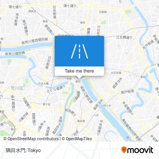 隅田水門 map