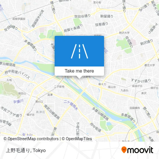 上野毛通り map