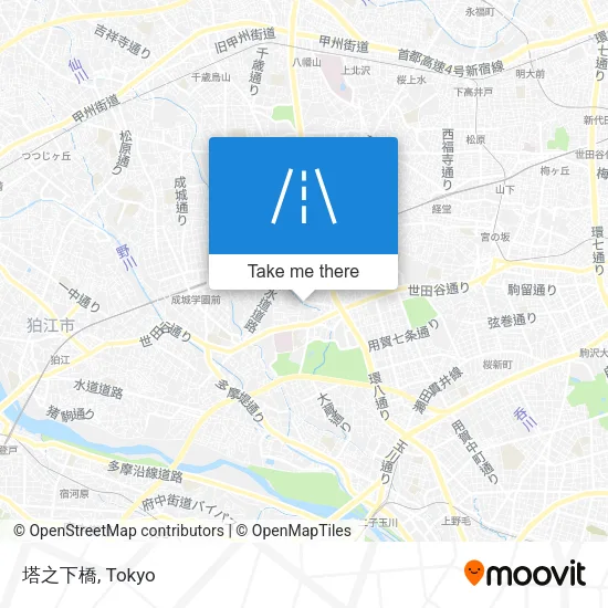塔之下橋 map
