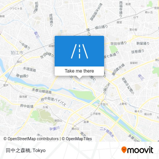 田中之森橋 map