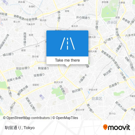 駒留通り map
