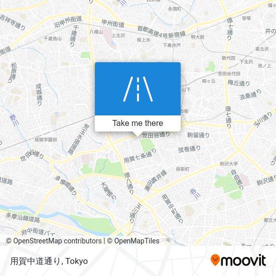 用賀中道通り map