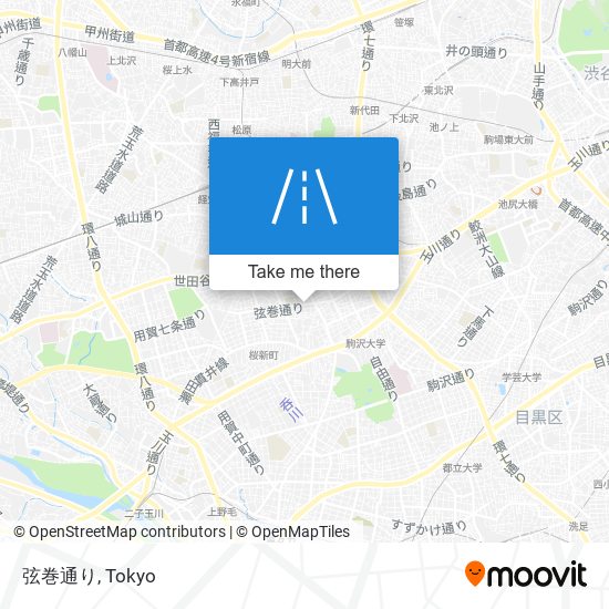 弦巻通り map