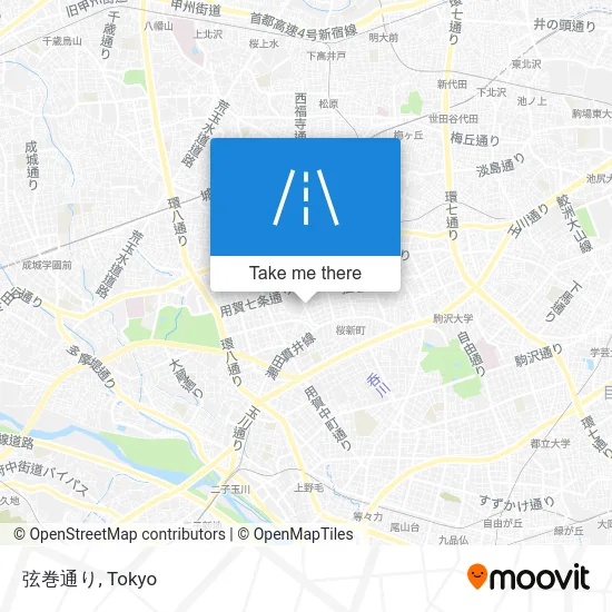 弦巻通り map