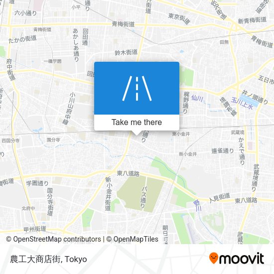 農工大商店街 map