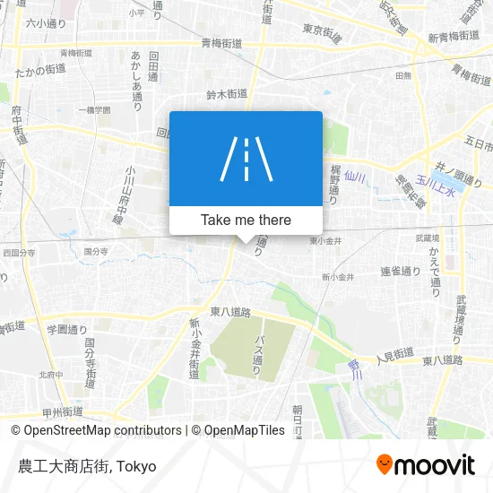 農工大商店街 map
