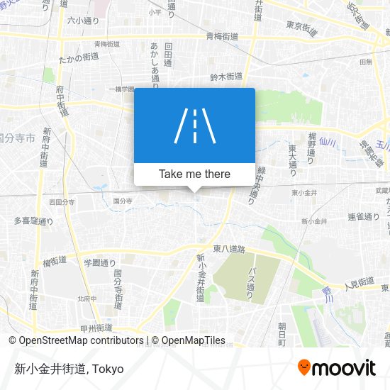 新小金井街道 map