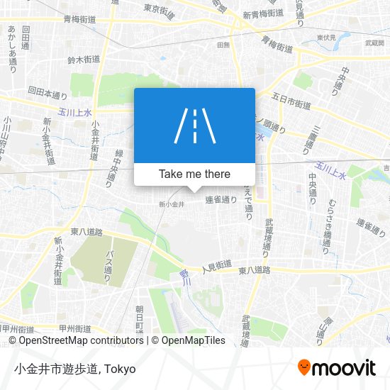 小金井市遊歩道 map