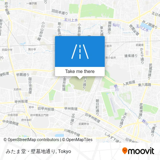 みたま堂・壁墓地通り map