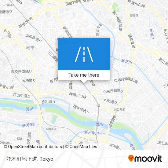 並木町地下道 map