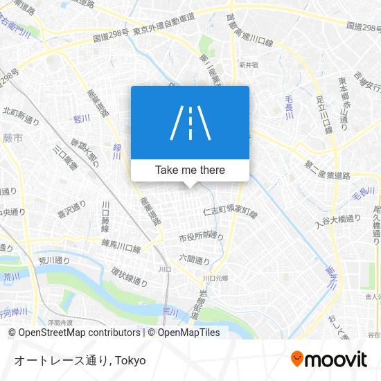 オートレース通り map
