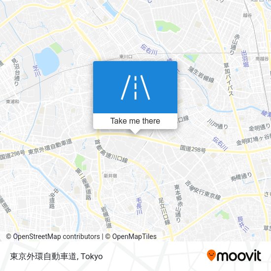 東京外環自動車道 map