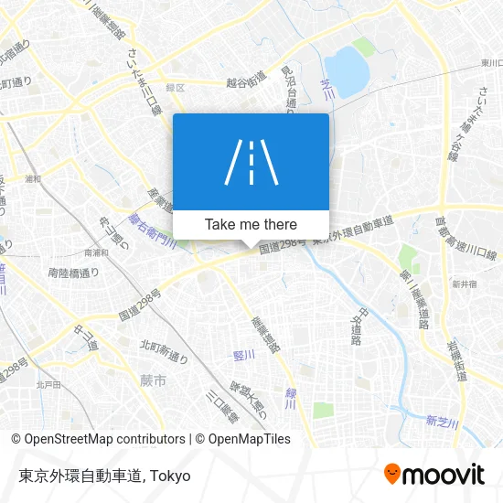 東京外環自動車道 map