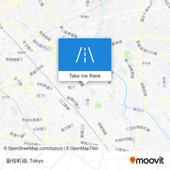 蕨桜町線 map