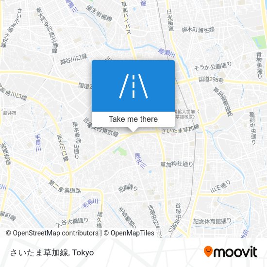 さいたま草加線 map