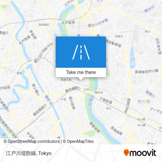 江戸川堤防線 map