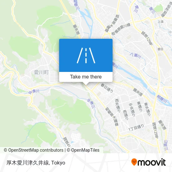 厚木愛川津久井線 map