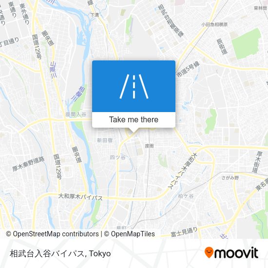 相武台入谷バイパス map