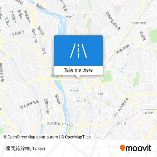 座間跨線橋 map