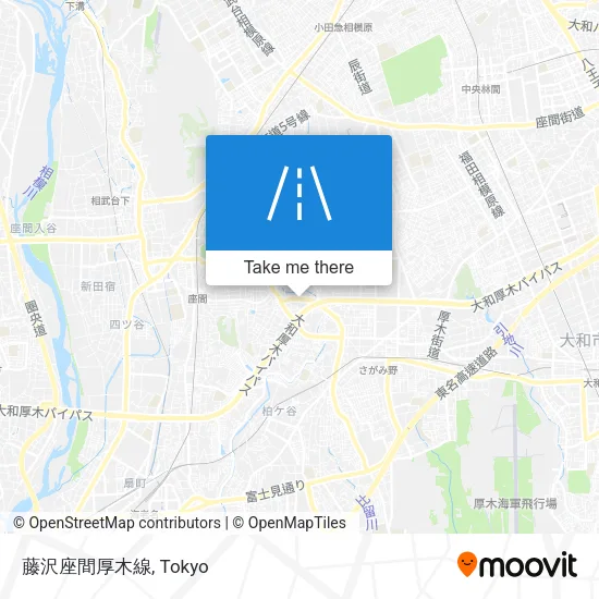 藤沢座間厚木線 map