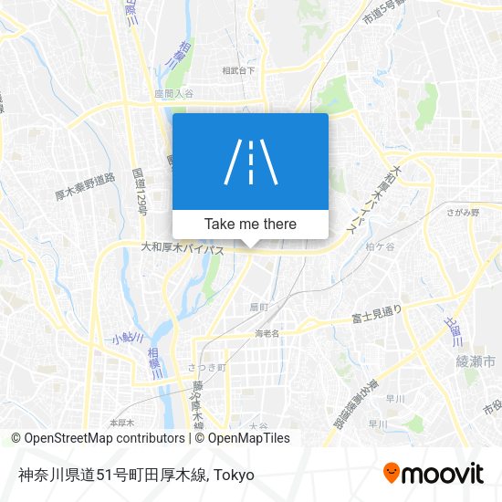 神奈川県道51号町田厚木線 map