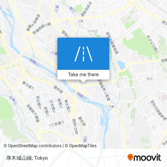 厚木城山線 map
