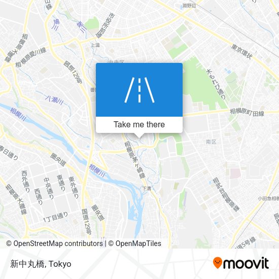 新中丸橋 map