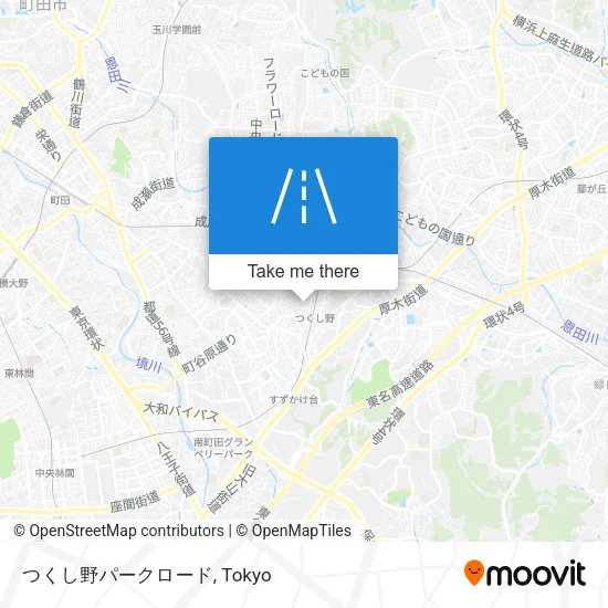 つくし野パークロード map
