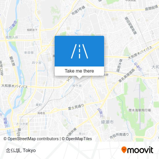 念仏坂 map