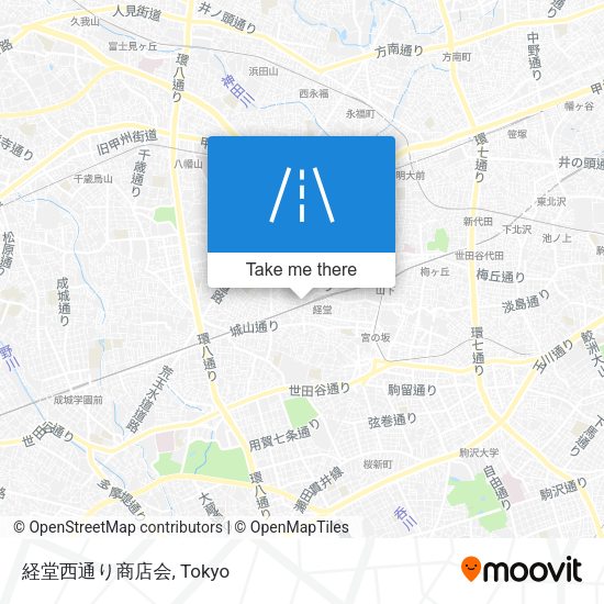 経堂西通り商店会 map