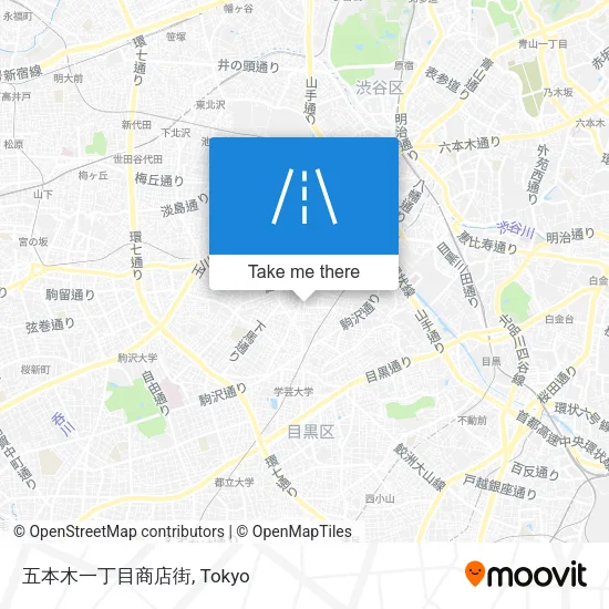 五本木一丁目商店街 map