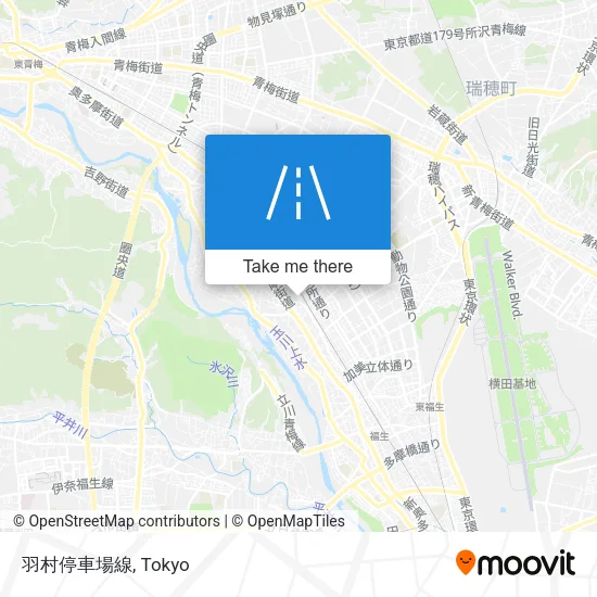 羽村停車場線 map