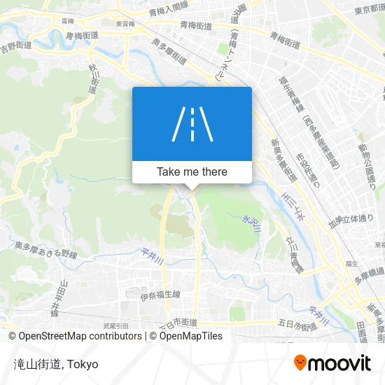 滝山街道 map