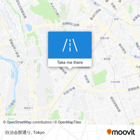 自治会館通り map