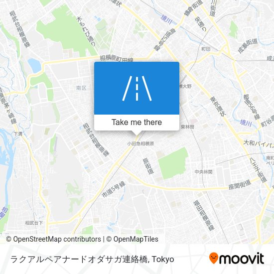 ラクアルペアナードオダサガ連絡橋 map