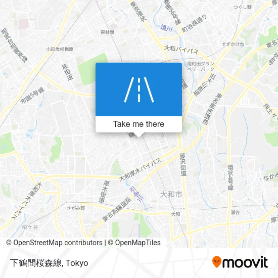 下鶴間桜森線 map