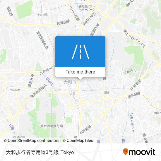 大和歩行者専用道3号線 map
