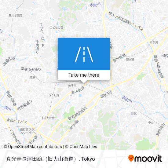 真光寺長津田線（旧大山街道） map