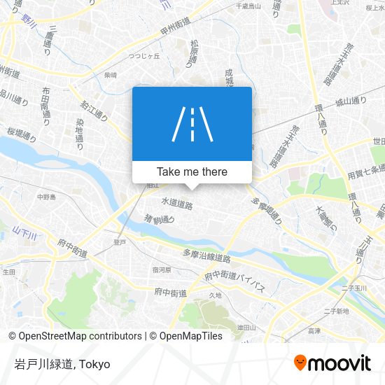 岩戸川緑道 map