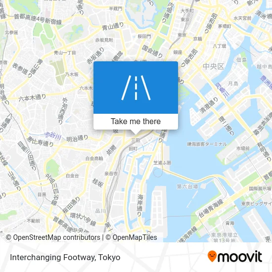 Interchanging Footway map