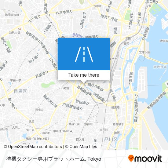 待機タクシー専用プラットホーム map