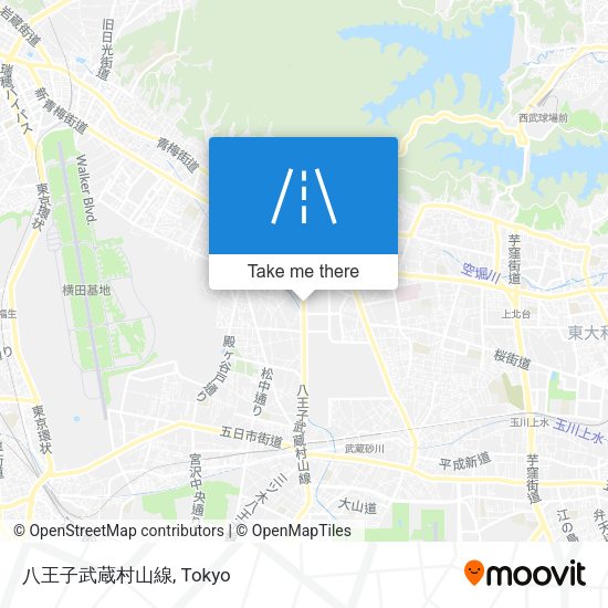 八王子武蔵村山線 map