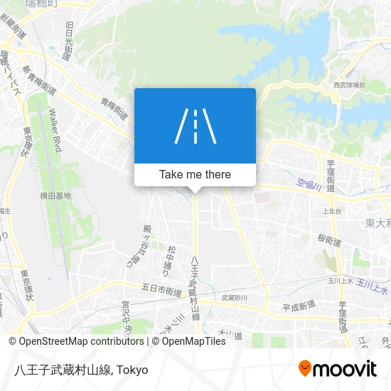 Hachioji Musashimurayama Line map