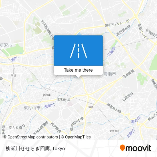 柳瀬川せせらぎ回廊 map