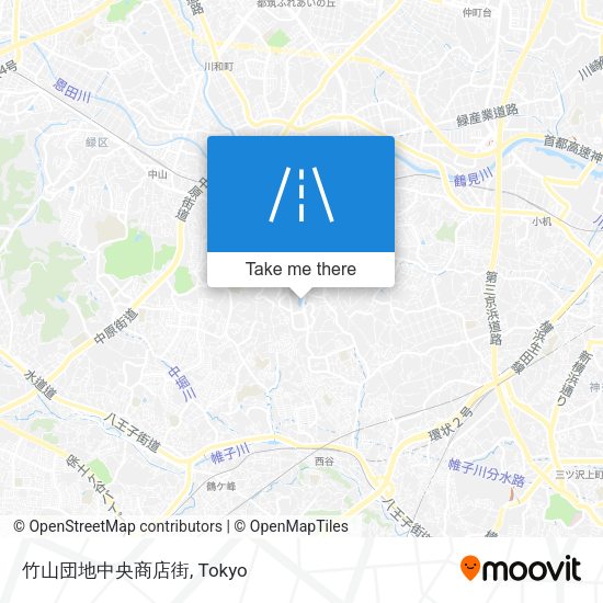 竹山団地中央商店街 map