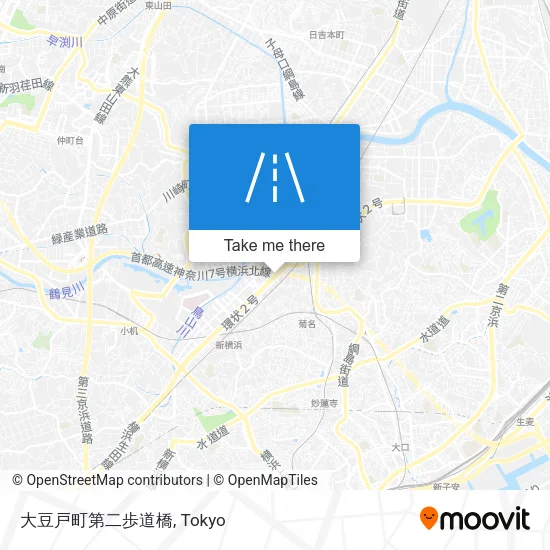 大豆戸町第二歩道橋 map
