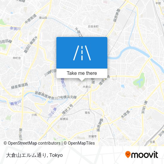 大倉山エルム通り map