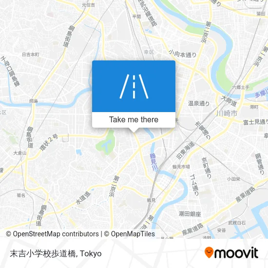 末吉小学校歩道橋 map