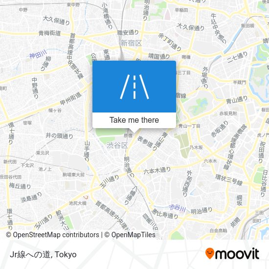 Jr線への道 map